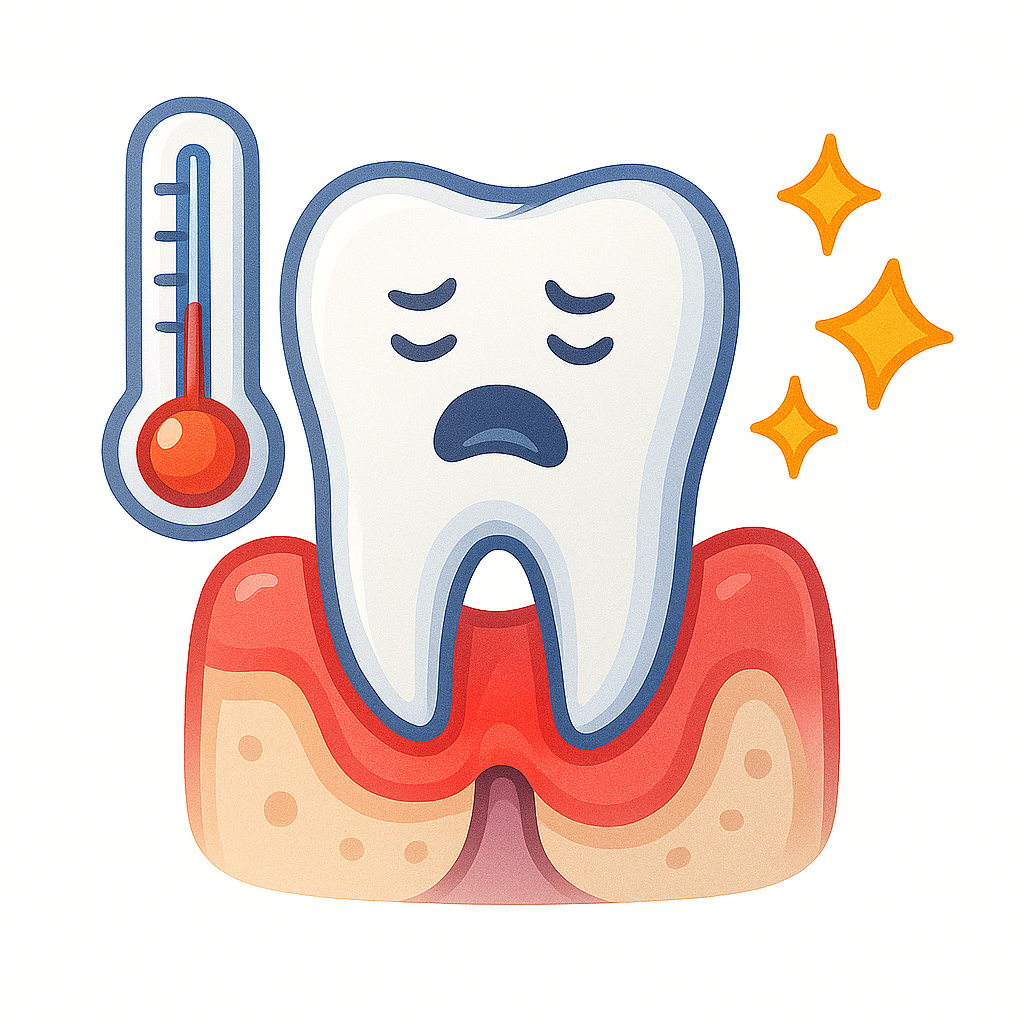Douleur dentaire a la pression